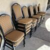 Stackable Chairs with Padded Seats set