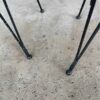 Black Iron Peacock Chairs legs