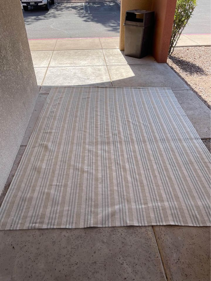 Striped Flat Weave Rug