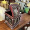 Antique Japanese Geisha Lacquer Makeup Chest angle