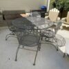 Iron Patio Table and Chairs Set