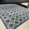 Large Gray Diamond Rug