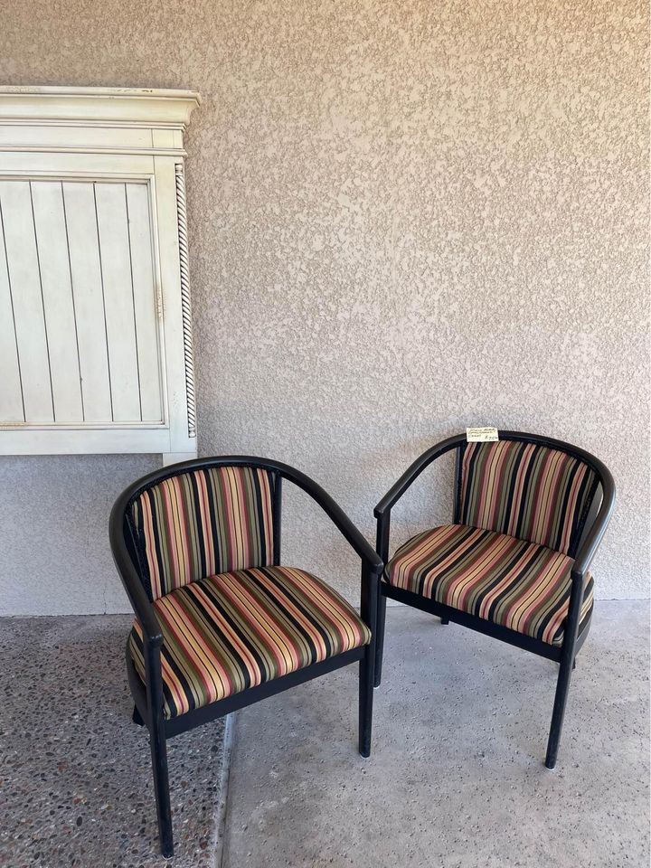 Pair of Vintage Barrel Chairs