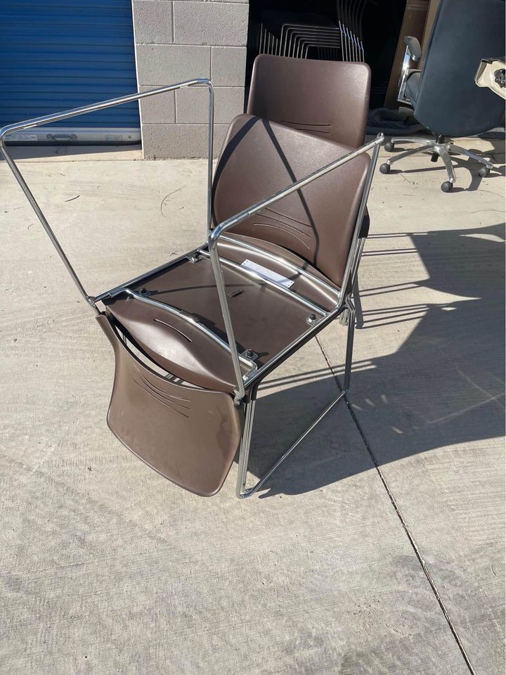 Stackable Chairs with Chrome Bases bottom