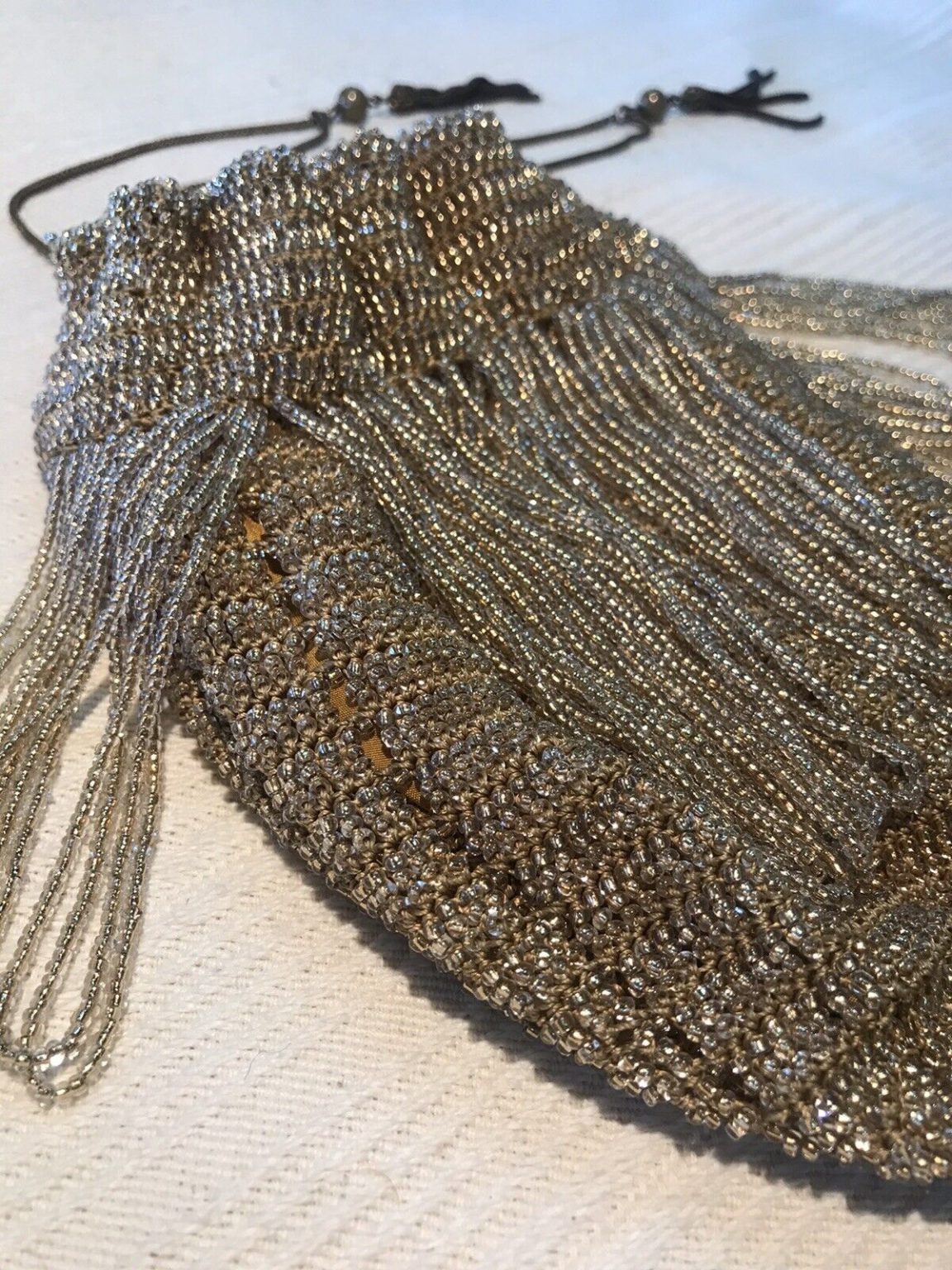 Vintage Art Nouveau Beaded Handbag beads