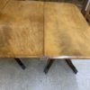 Antique Mahogany Triple Pedestal Dining Table end