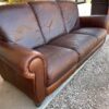 Brown Leather Sofa detail