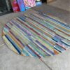 Colorful Round Geometric Rug