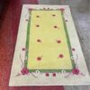 Kids Rug with Pink Flowers