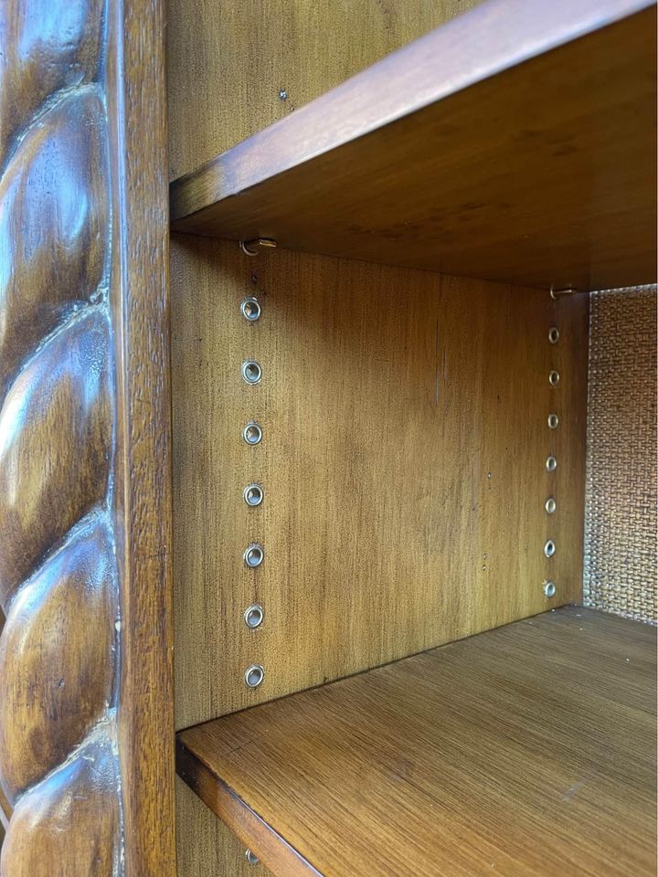 Large Bookcase with Bottom Cabinet adjustable shelves