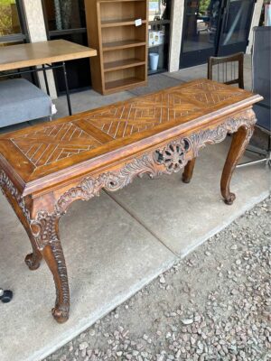 Large Console Table with Carvings