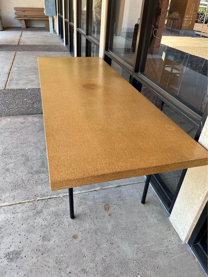 Long Cork Dining Table end
