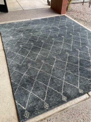 Blue Gray Handmade Rug
