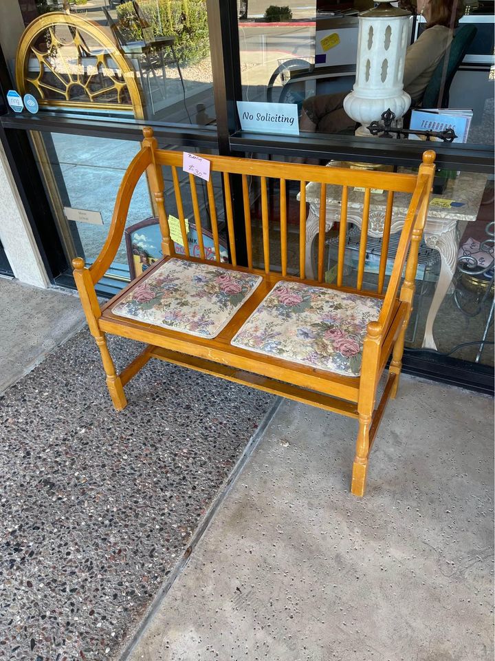Small Floral Bench