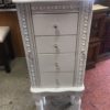 Standing Jewelry Armoire with Mirror closed