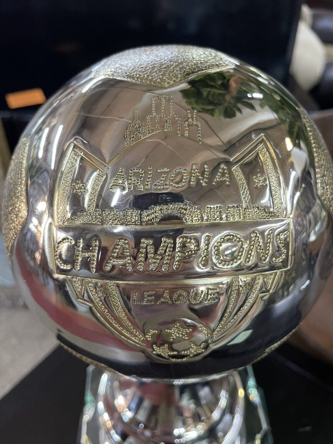 Arizona Championship League 2021 Soccer Trophy words