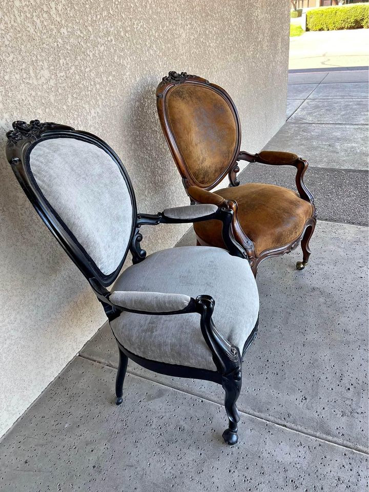 Black and Brown Occasional Chair - 2 available