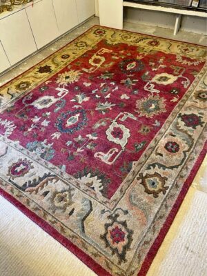 Red Handmade Wool Rug