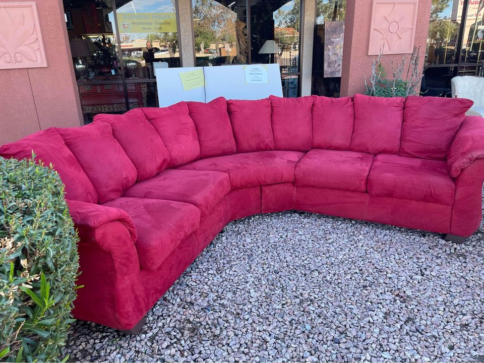 Large Red Sectional Sofa