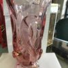 Fenton Ocean Waves Pink Glass Vase