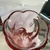 Fenton Ocean Waves Pink Glass Vase top