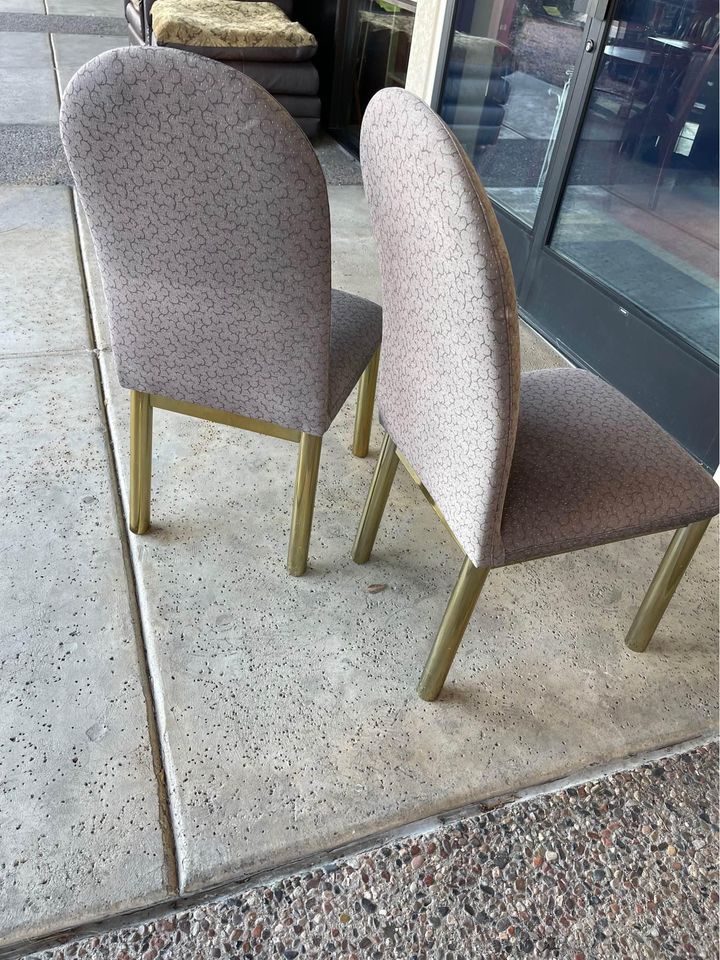 Vintage 1970s Dining Chairs backs