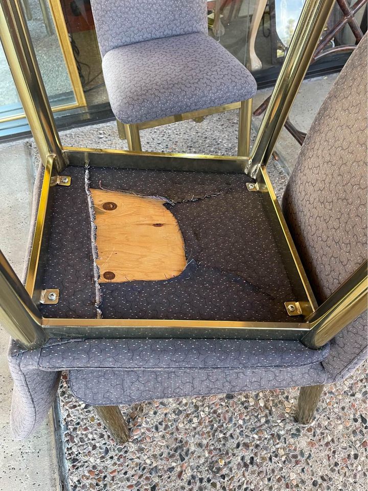 Vintage 1970s Dining Chairs bottom