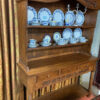 Wooden Sideboard with China Hutch