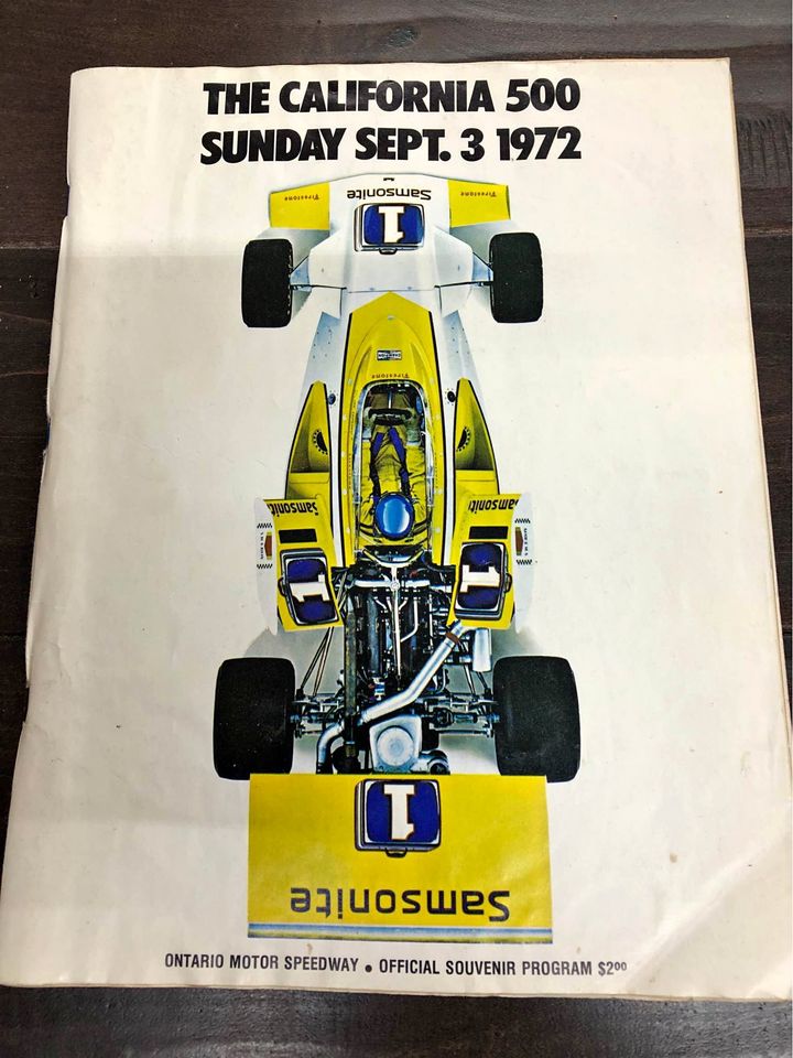 1972 California 500 Racing Program