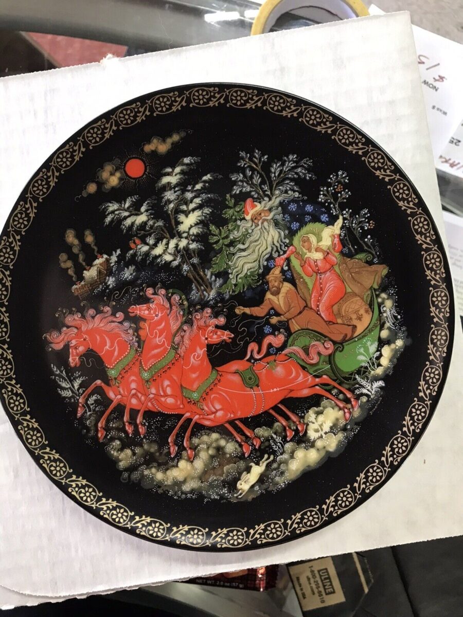 3 Porcelain Plates “Russian Legends And Fairy Tales”