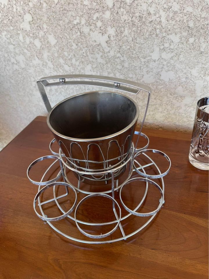 Barware Set - Glasses and Holder