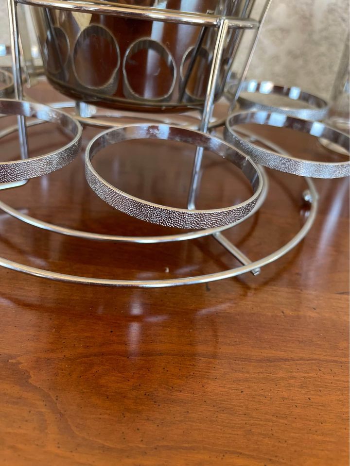 Barware Set - Glasses and Holder