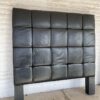 Extra large padded leather headboard