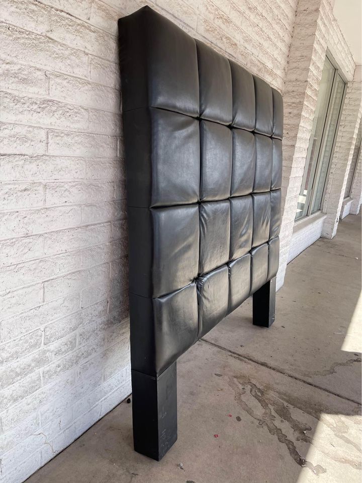 Extra Large Padded Leather Headboard