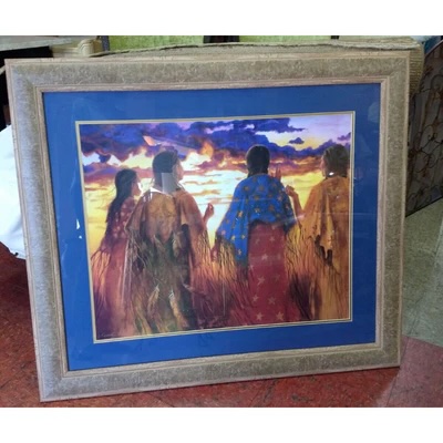 Framed Native American Art Print
