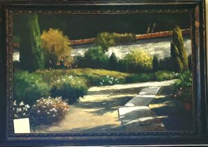Garden Oil Painting by G. Reynolds Garden Oil Painting by G. Reynolds