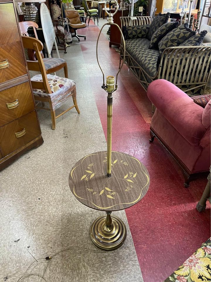 Mid-Century Floor Lamp with Table top Mid-Century Floor Lamp with Table