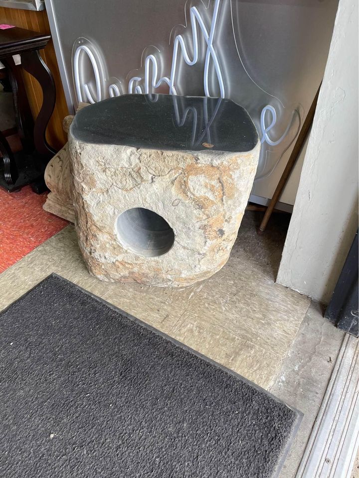 Pair of Modern Granite Side Tables