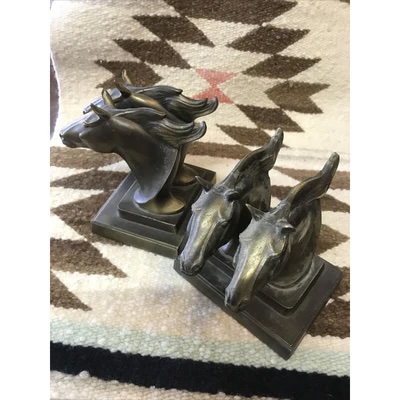 Pair of Vintage Art Deco Horse Bookends
