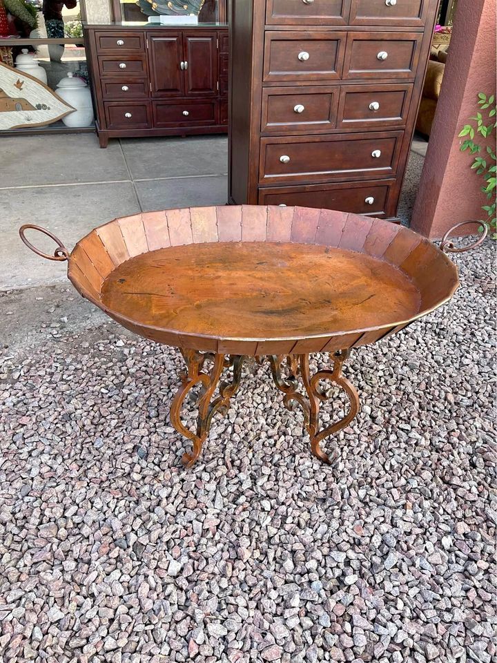 Rustic Handmade Metal Coffee Table