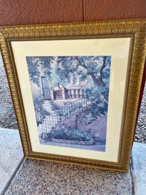Scenic Prints with Gold Wood Frames