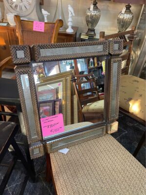 Small Square Rustic Mirror angle Small Square Rustic Mirror