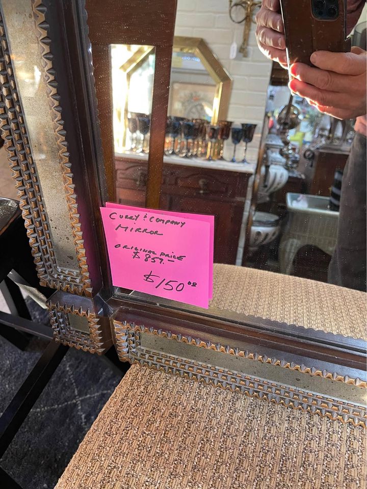 Small Square Rustic Mirror