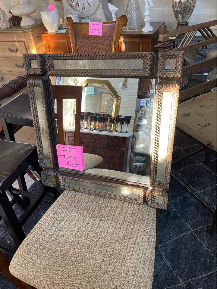 Small Square Rustic Mirror