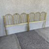 Two Twin Size Brass Headboards