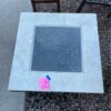 Square Coffee Table with Iron and Stone top Square Coffee Table with Iron and Stone