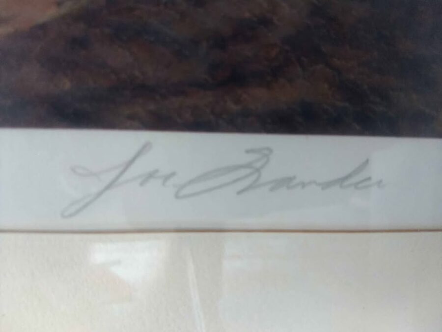Pursuit And Attack Print - Signed Joe Grandee - 1974