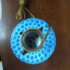 Vintage Blue Honeycomb Lamp