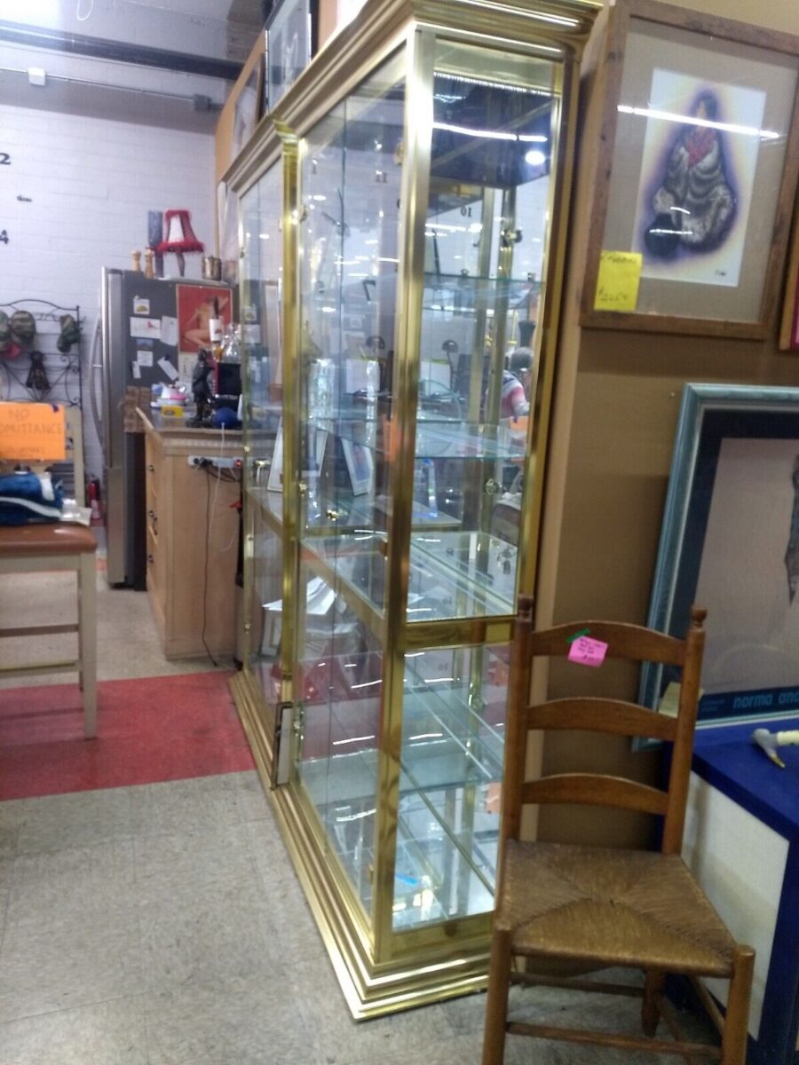Pair of Large Mastercraft Glass Display Cases