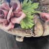 Vintage Capodimonte Footed Oval Tureen with Flowers